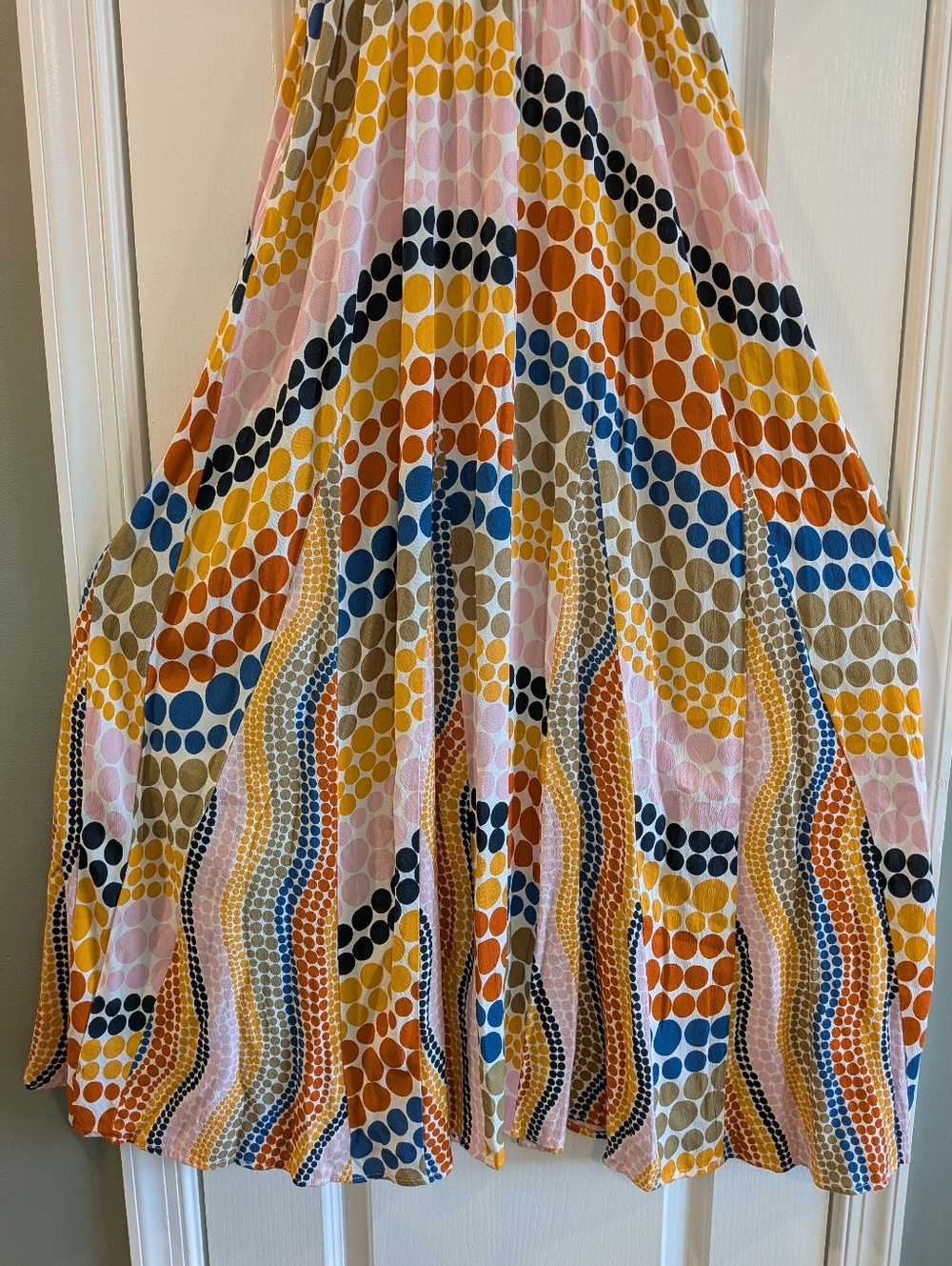 Anthropologie The Odells Dot-Printed Maxi Dress Polka Dot Maximalism Size XSP - Picture 15 of 16